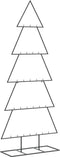 vidaXL - Kerstdecoratie - kerstboom - 150 - cm - metaal - zwart