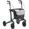 MultiMotion Carbon Rollator L – 5,5 kg met Softwielen & Boodschappentas Zwart