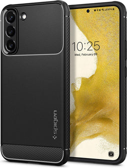Spigen Rugged Armor - Samsung Galaxy S22 Plus 5G - Schokabsorberend TPU - Zwart
