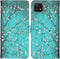 iMoshion Hoesje Geschikt voor Samsung Galaxy A22 (5G) Hoesje Met Pasjeshouder - iMoshion Design Softcase Bookcase - Blauw / Meerkleurig / Blossom