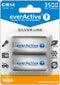 Everactive EVHRL14-3500 - Ni-MH R14 C 3500mAh - LSD technologie - Zilver