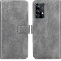 iMoshion Hoesje Geschikt voor Samsung Galaxy A52 (4G) / A52s / A52 (5G) Hoesje Met Pasjeshouder - iMoshion Luxe Bookcase - Grijs