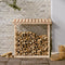 vidaXL - Haardhoutrek - 108x64,5x110 - cm - massief - grenenhout