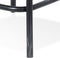Alterego Cottage Mini Barkruk - Zwart Verouderde Walnoten Afwerking - 47x50x100cm