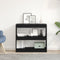 vidaXL - Zwarte - Eiken - Boekenkast - - - 80x30x72 - cm