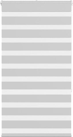 vidaXL - Zebra - rolgordijn - 85x150 - cm - stofbreedte - 80,9 - cm - lichtgrijs