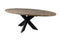 HSM Collection Tafelblad ovaal - 260x120 cm - new vintage - teak