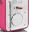 Lenco PDR-051 - DAB+/FM Radio - Bluetooth en Oplaadbare Accu - Roze/Wit