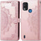 iMoshion Hoesje Geschikt voor Nokia G11 Plus Hoesje Met Pasjeshouder - iMoshion Mandala Bookcase - Rosé Goud