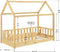 Juskys Marli - Kinderbed - Valbeveiliging Lattenbodem - Houtkleur 80x160 cm