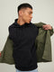 JACK&JONES JCOCLASSIC WAFFLE SWEAT HOOD - Heren Hoodie - Relaxed fit - Katoen/Polyester - Maat XL