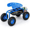 Coast Tuinzit - Tuinwagen - Draaibaar - Verstelbaar - Opbergruimte - Blauw - 150kg