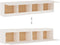 vidaXL - Wandkasten - 2 - st - 80x30x35 - cm - massief - grenenhout - wit