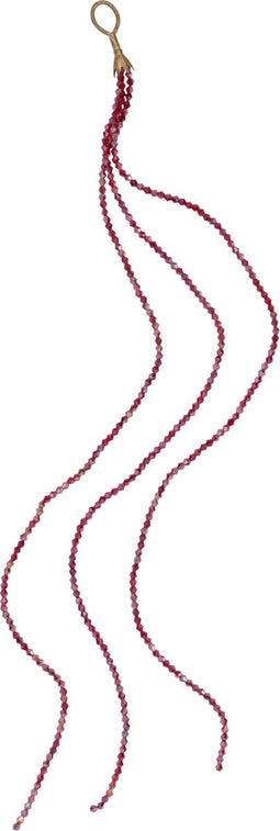 J-Line Bundel Strass Parel Plastiek Rood Small