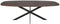 StarFurn Eettafel Ferris Eiken Deens Ovaal 200cm Walnoot