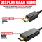 DisplayPort naar HDMI Kabel - Ondersteund 1080P - Male DisplayPort en Male HDMI Plug - 2 Meter -