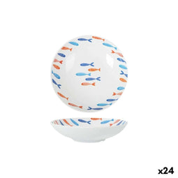 Diep bord La Mediterránea Vissen 21 x 5,3 cm (24 Stuks)