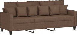vidaXL - Driezitsbank - 180 - cm - stof - bruin