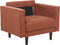 NURMO - Fauteuil - Goudbruin - Polyester