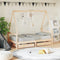 vidaXL - Kinderbedframe - met - lades - 80x160 - cm - massief - grenenhout