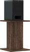 vidaXL - Speakerstandaards - 2 - st - 30x30x40 - cm - bewerkt - hout - bruin - eiken