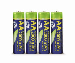 Gembird EG-BA-AA20R4-01 - Oplaadbare AA Batterij - 2000mAh NiMH - (2 stuks)