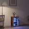 vidaXL - Sideboard - met - LED - Verlichting - Oude - Hout - 41x37x67 - cm