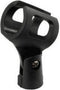 Monacor MH-152 - Microfoonklem - Voor draadloze handmicrofoons - Zwart
