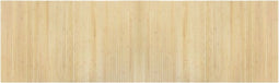 vidaXL - Vloerkleed - rechthoekig - 60x200 - cm - bamboe - lichtnaturel