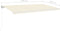 vidaXL - Luifel - automatisch - met - LED - en - windsensor - 600x300 - cm - crèmekleur