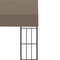 vidaXL - Wandprieel - 6x3 - m - stof - taupe