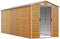 vidaXL - Tuinschuur - 191x470x198 - cm - gegalvaniseerd - staal - lichtbruin
