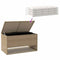 vidaXL - Opbergbox - voor - buiten - 100x55x55,5 - cm - poly - rattan - beige