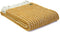 Plaid mosterdgeel, geel met wit, 100% wol. Patroon: Treetop