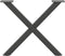 vidaXL - Salontafelpoten - 2 - st - X-vormig - 50x(42-43) - cm - staal - antraciet
