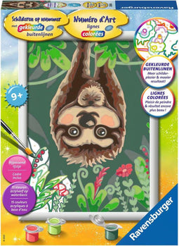 Ravensburger Schilderen op nummer Luiaard