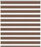 vidaXL - Zebra - rolgordijn - 135x150 - cm - stofbreedte - 130,9cm - polyester - bruin