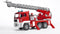 Bruder MAN Brandweerwagen - Speelgoedvoertuig - Draailadder waterpomp licht- en geluidsmodule - Rood