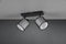 TRIO - LED Plafondspot - 2-lichts E14 - Rechthoek - Zwart Aluminium
