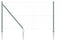 vidaXL - Hekpalen - met - Spike - - - 13 - stuks - Ø32 - mm, - 160 - cm, - Gegalvaniseerd - Staal