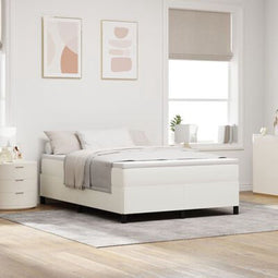 vidaXL - Bed - Frame - Crème - 140x190 - cm - Corduroy - Stof