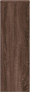 vidaXL - Plantenstandaard - 33x33x100 - cm - bewerkt - hout - bruin - eikenkleurig