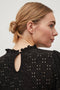 Vila Vikawa - Blouse L/s - Opstaande kraag - Zwart (2022)