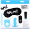 XR Brands Duo Blast Kit - Cockring, Butt Plug, Bullet Vibrator and Blindfold blue