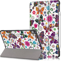 3-Vouw sleepcover hoes - Geschikt voor iPad Air (2022 / 2020) 10.9 inch - Vlinders