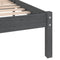 vidaXL - Bedframe - massief - grenenhout - grijs - 120x200 - cm