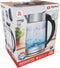alpina Waterkoker met Temperatuurregeling 0.8L - Glazen Waterkoker 230V - Waterkoker met Warmhoudfunctie - Temperatuur van 50°C tot 100°C - Automatisch Uitschakelen - Glas/RVS - Zilver
