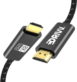 Drivv. HDMI Kabel 2.1 - Ultra HD - 8K 60Hz / 4K 120Hz - 48 Gbps - Geschikt voor PS5 & Xbox Series X - Zwart