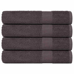 vidaXL - Saunahanddoeken - 4 - st - 80x200 - cm - 360 - g/m² - 100% - katoen - antraciet
