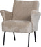 BePureHome Muse Fauteuil - Geweven stof - Naturel - 77x73x70